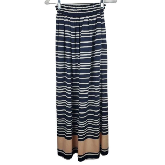 RACHEL Rachel Roy Small Two Piece Striped Matching Set Top Skirt Sunset Cropped - Picture 3 of 9